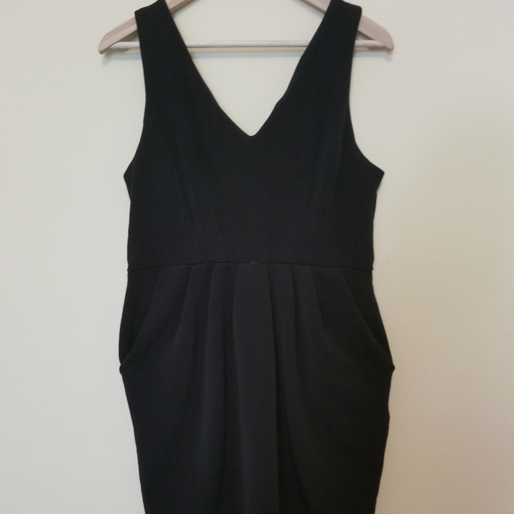 Black mini dress